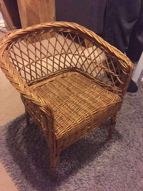 childs rattan chair